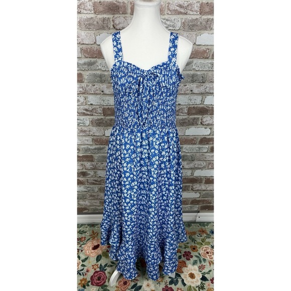 Grace Karin Dresses & Skirts - Grace Karin Dress Womens Large Floral Flowy Smocked Cottage Core Spring Maxi